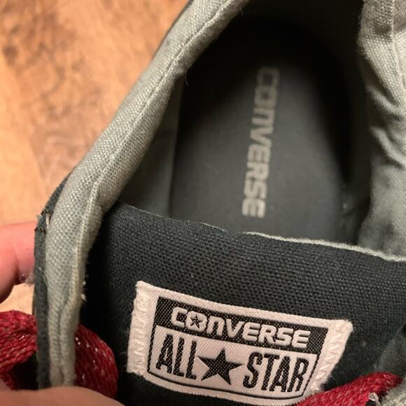 CONVERSE ALL STAR CHUCK TAYLOR Low Top BLACK Canvas WHITE Rubber Size 11 - Picture 12 of 13